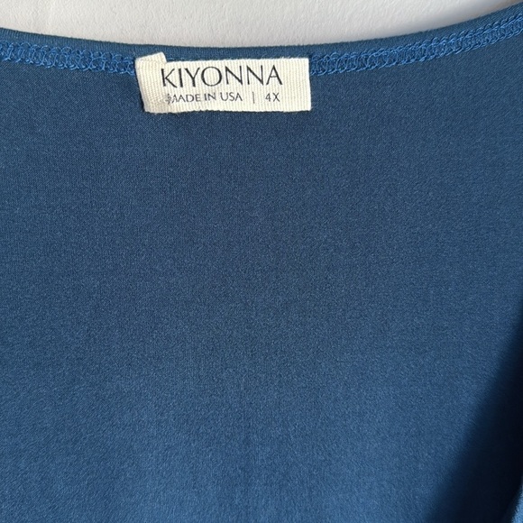 NEW Kiyonna Meadow Dream Maxi Dress in Teal Topaz 4X - Picture 7 of 13